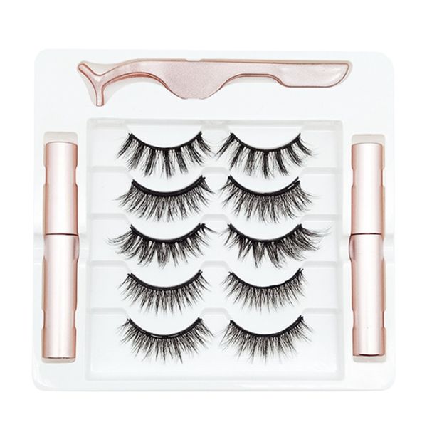 

false eyelashes netic and eyeliner kit reusable eyelash with
