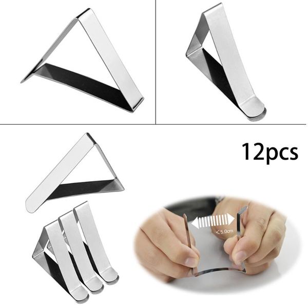 

napkin rings cloth tablecloth clamps picnic metal party camping grip no deformation