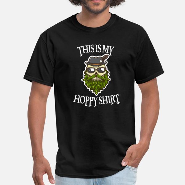 

funny beer skull with hop beard gift t shirt men customized short sleeve crew neck letter gift building summer kawaii shirt