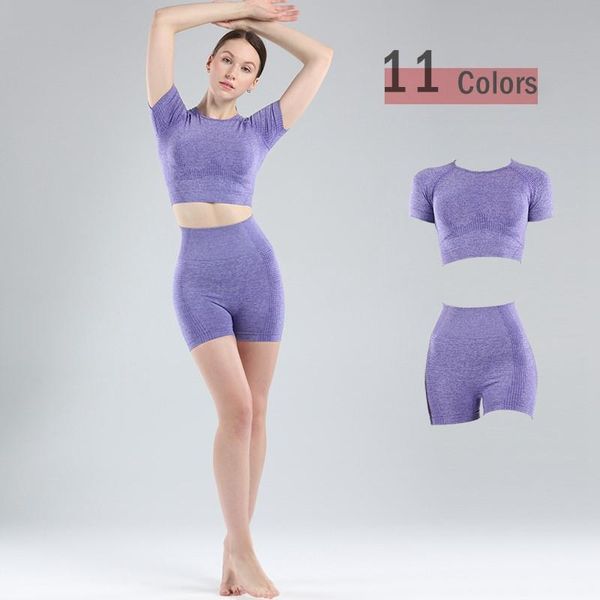 

women 2 pieces yoga sets female 11 colors high elastic fitness shorts running gym sports clothes suit home fitness, White;red