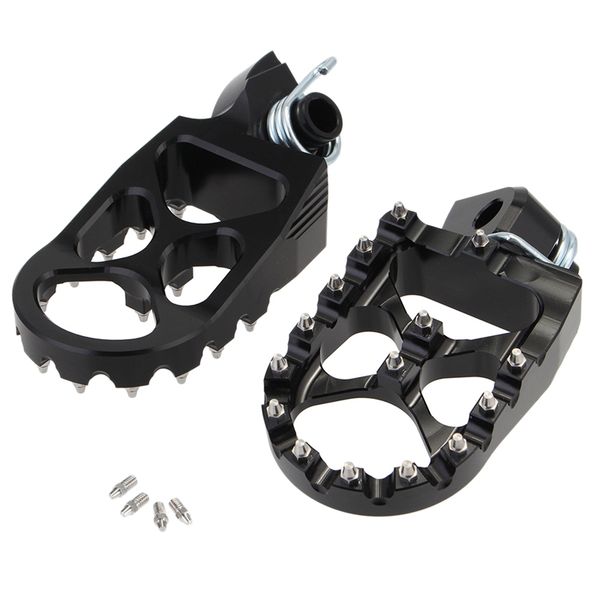 

motorcycle cnc foot peg pedals foot rest for 50 65 85 525 540 husqvarna tc65 yz125x yz250fx yz450fx