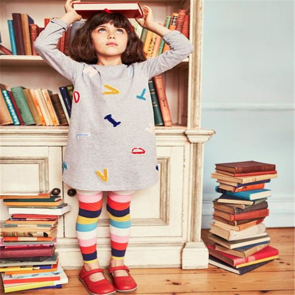 

new brand children cotton autumn girls dresses with pockets long sleeve party kids girl clothes frock wedding dresses baby dress, Red;yellow
