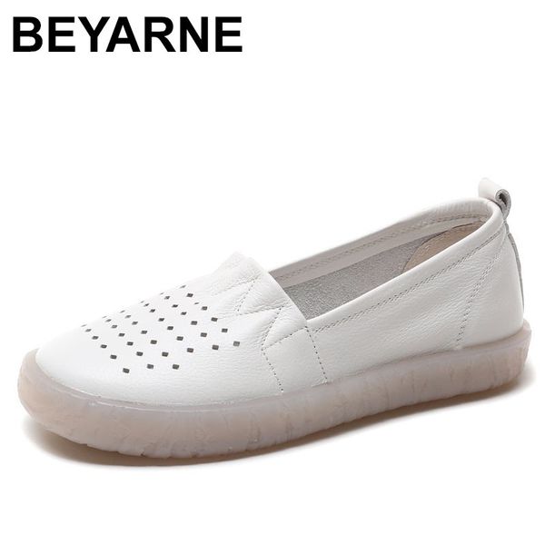 

beyarne 2020 fashion women shoes genuine leather moccasins women casual shoes handmade soft comfortable woman flat, Black