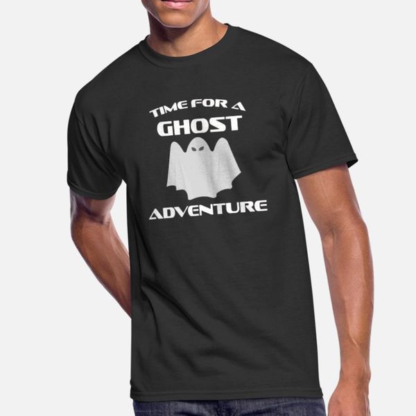 

scary time for a ghost adventure myth gift t shirt men character short sleeve o-neck clothes loose new style summer style cool shirt