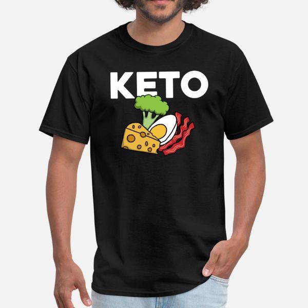 

keto diet t shirt men personalized short sleeve size s-3xl novelty graphic breathable summer vintage shirt