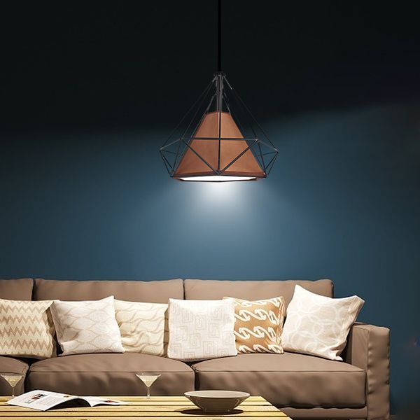 

iron art cage light nordic modern e27 led industrial loft hang pendant lamp for cafe restaurant exquisite ornaments