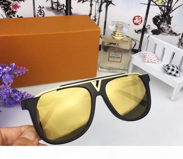 

luxury for men popular designer sunglasses retro vintage shiny gold summer style laser logo gold plated uv400 eyewear with box 0937, White;black