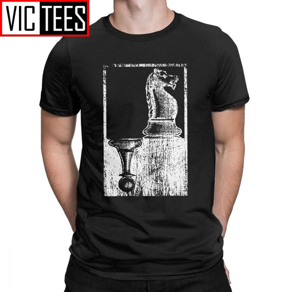 

men's chess horse t shirt king queen 60s board game fan player dad pure cotton sweatshirt short sleeve tee shirt europe t-shirt