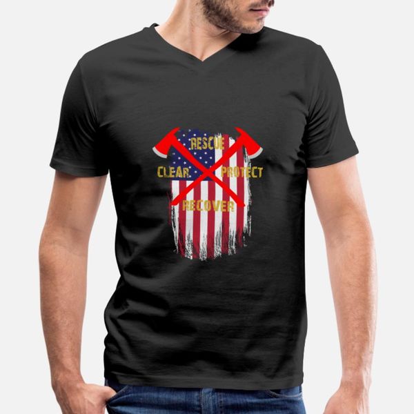 

fire fighter usa t shirt men designer short sleeve euro size s-3xl basic solid cute building spring autumn pictures shirt