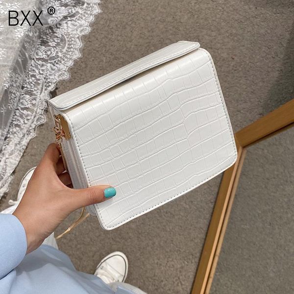 

bxx] stone pattern pu leather crossbody bags for women 2020 female summer totes lady chain handbags simple shoulder bag hm132