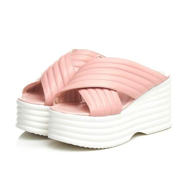 

sandals 2021 fashion brand peep toe red flower platform women shoes mixed color high heel concise causal l61, Black