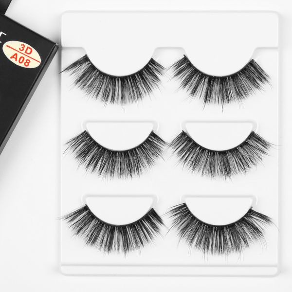 

false eyelashes bonnie choice 3d natural long mink individual thick simulation reusable eyelash extension