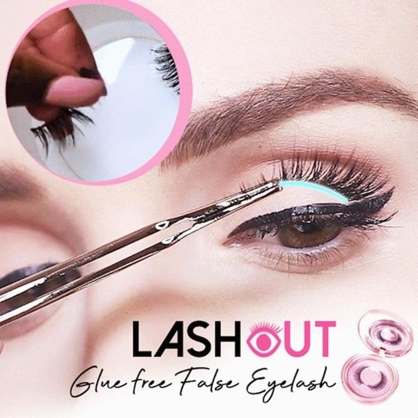 

false eyelashes 1 pairs natural water-activated self-adhesive fake lashes makeup kit mink extension maquiagem