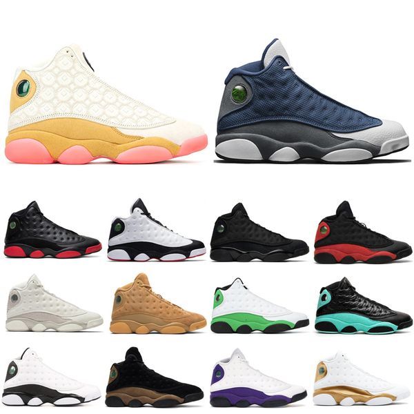 

jumpman hyper royal 13 13s men basketball shoes flint cap and gown black cat luky green class of 2002 stylist sneakers 36-47