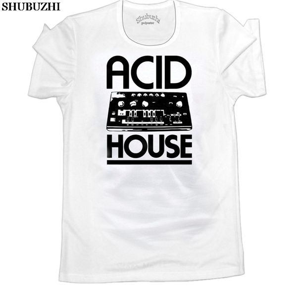 

100% cotton o-neck printed t-shirt acid house t shirt bass synth for men