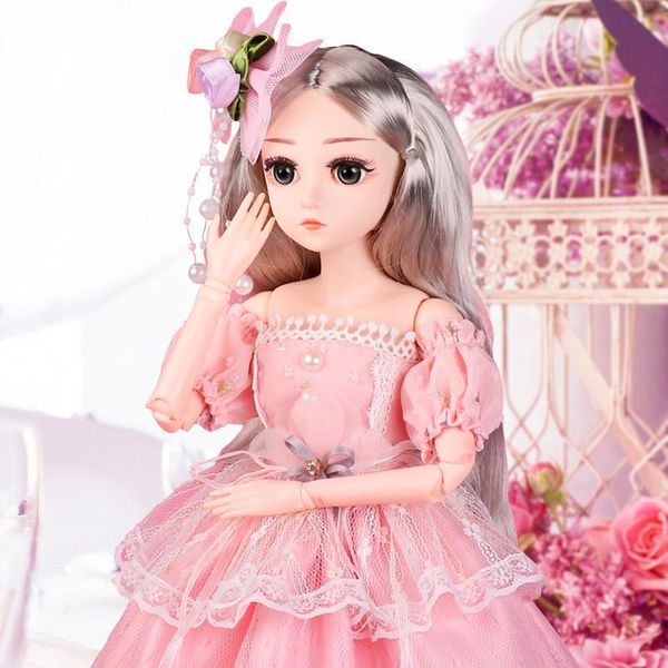 BJD Boneca 1/4 Dolls DIY 18 junta articulada Bonecas com roupas Outfit Shoes peruca de cabelo Maquiagem O melhor presente para aniversário das meninas (BUY 1 GET 1 FREE)