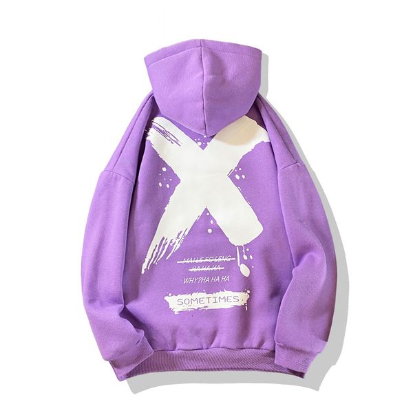 

casual men classic hip hop purple black hoodies sweatshirts streetwear one piece brand grey kg-53