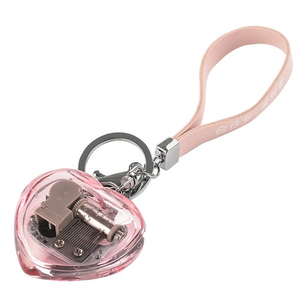 

heart shape music box key-clip pendant octave sky city creative decor