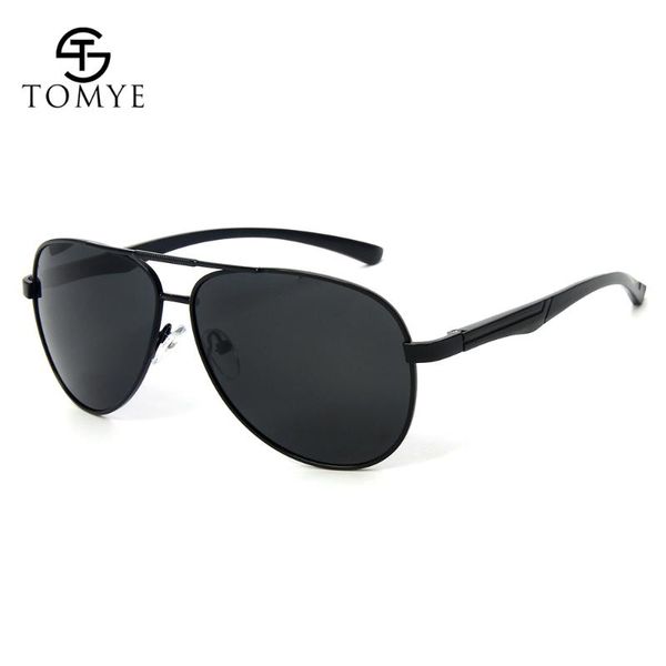 

men sunglasses tomye p1012 classic fashion pilot polarized eyewear, White;black