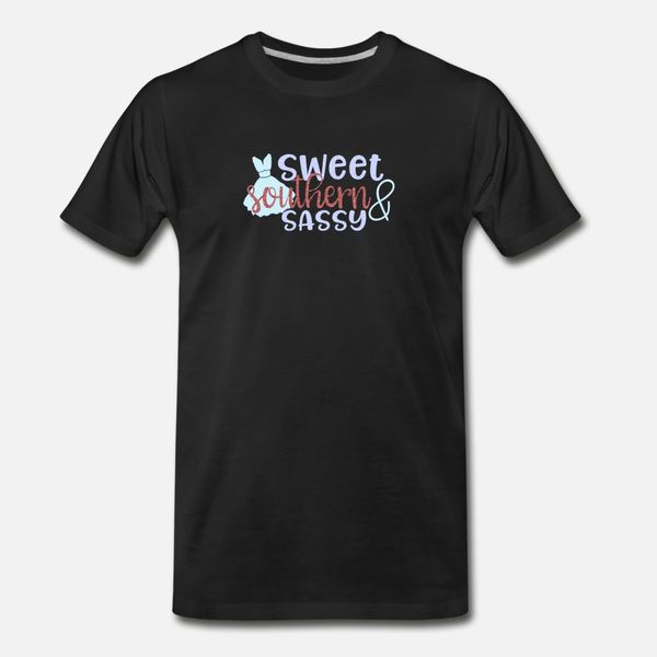 

sweet southern and sassy t shirt men customized cotton s-xxxl solid color loose fashion summer letter shirt