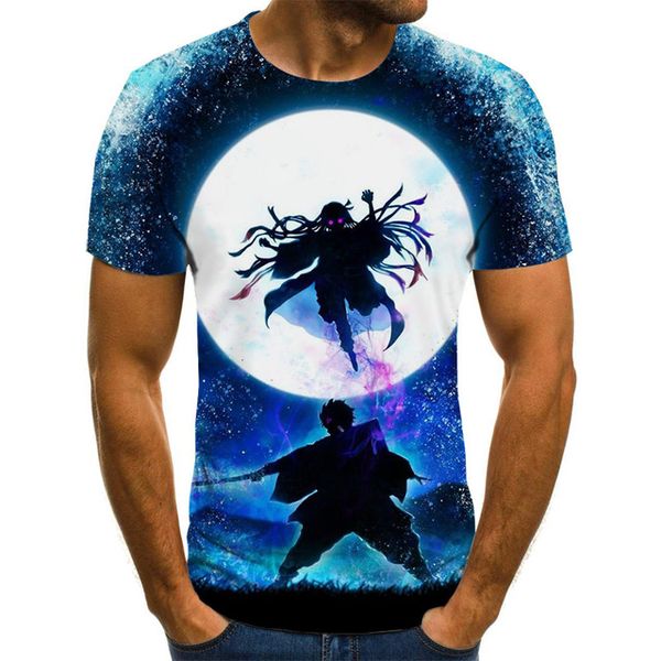 

kimetsu no yaiba theme anime summer 3d boy clothing 3d print shirts graphic kawaii aesthetic men clothing