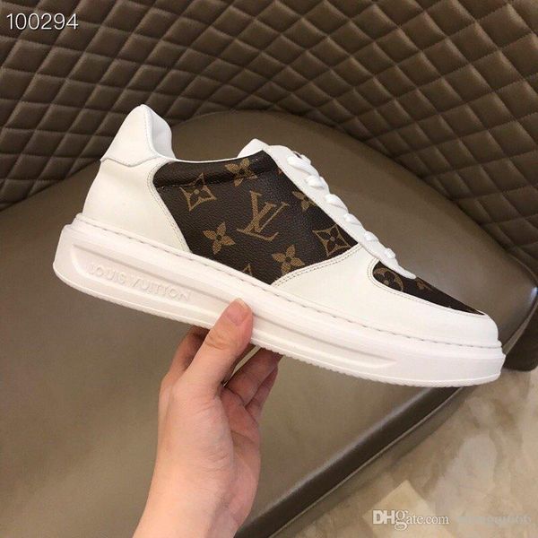 

2020 new men's casual shoes, high-quality sports shoes, fashionable printed platform shoesaad, Red;white
