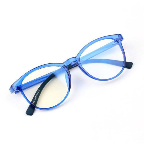

anti blue round children glasses for computer vintage blue light blocking glasses kids transparent pink boy girls gafas frame, Silver