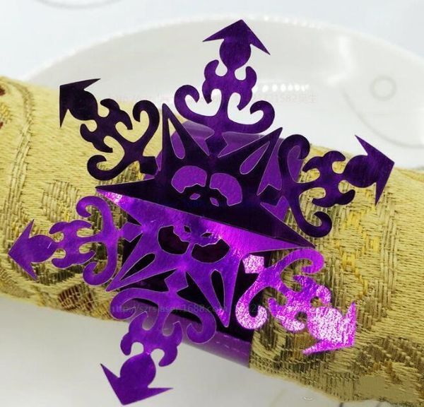 

paper christmas towel rings snowflake decoration dinner holder serviette party west tree bell ring napkin jjxh fphqc