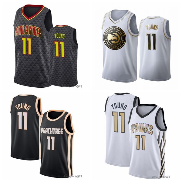 

men's atlanta hawks basketball jerseys trae 11 young 2020 stitched vancouver vintage black basketball jerseys 829, Black;red