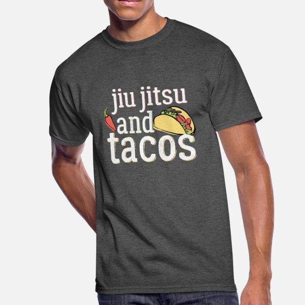 

tacos jiu jitsu for bjj funny gift white gift item t shirt men design tee shirt size s-3xl costume crazy comfortable outfit shirt