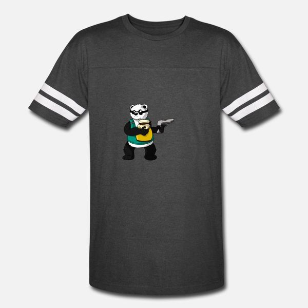 

panda bear honey thief gun polar bear funny gift t shirt men design cotton s-3xl pattern fit casual spring autumn pictures shirt