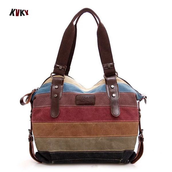 

luxury fashion women bag canvas handbag messenger bag for women 2020 stripe messenger handbag cross body bolsos mujer