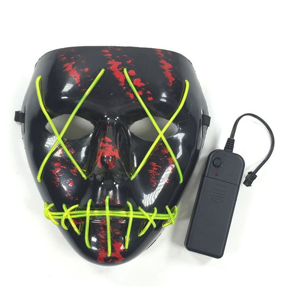

halloween mask wire flash party scary ghost funny cosplay horror shine led
