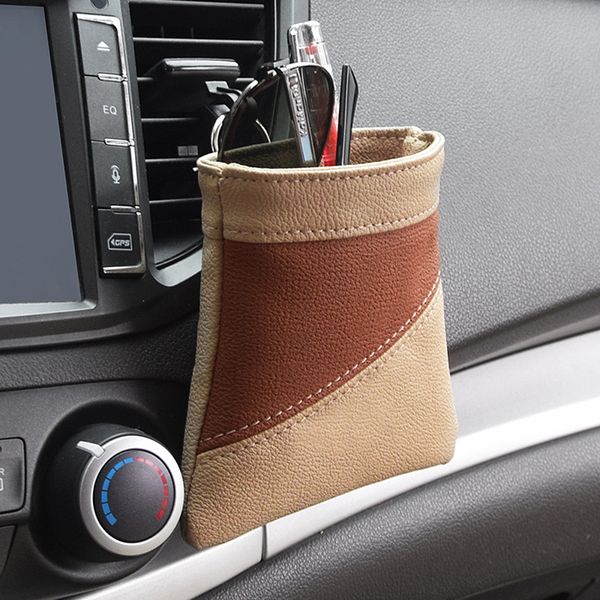 

car auto air vent outlet storage bag phone keys sunglasses bag pocket organizer holder case for car accessories