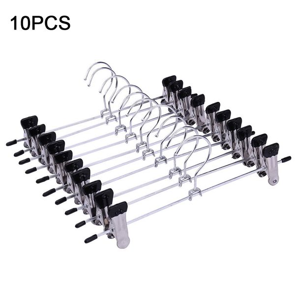 

hangers steel multi-function non-slip pants clip hanger set of 10
