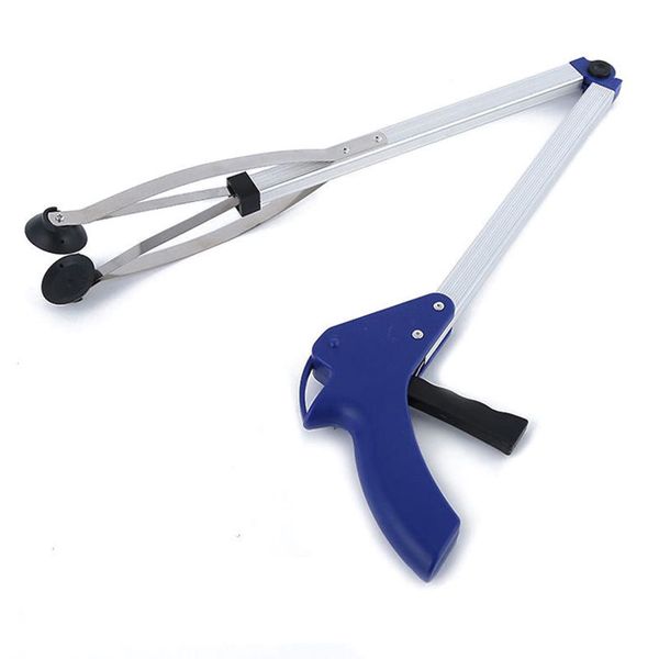 

folding grabber pick up tool reacher extend easy reaching stick trash stick
