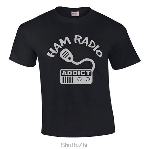 

drop shipping summer style fashion brand men t shirt ham radio addict | ham radio t-shirt cotton pattern printed tshirt big size