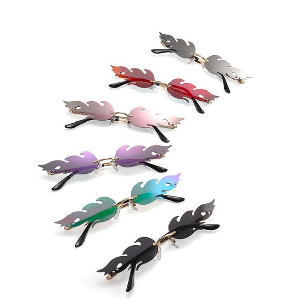 

designer sunglasses flame sunglasses man womens beach goggle glasses uv400 6 colors excellent quality, White;black