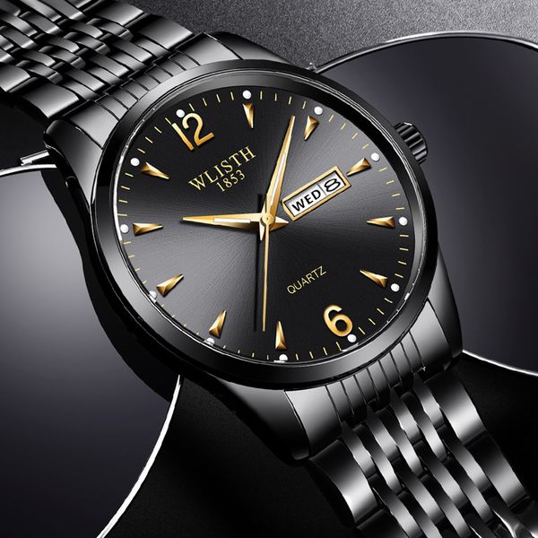 

brand watches mens fashion casual stainless steel business quartz wristwatches date male clock relogio masculino, Slivery;brown