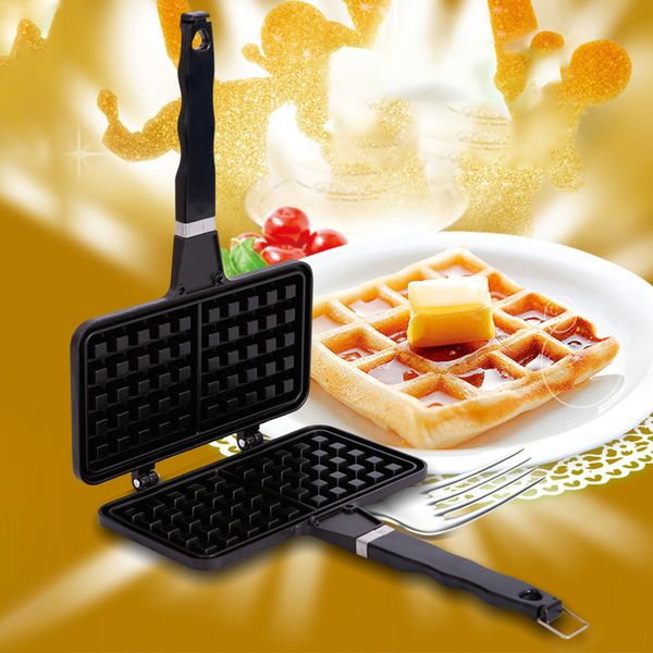 

non stick stove waffle iron baking pan hanging hole diy kitchen making tool