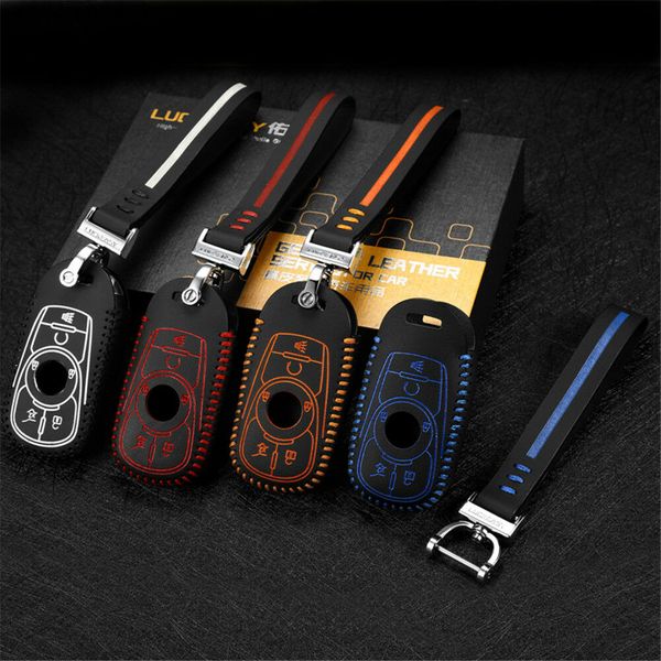 

leather car key cover case for buick lacrosse 2017 car key case holder