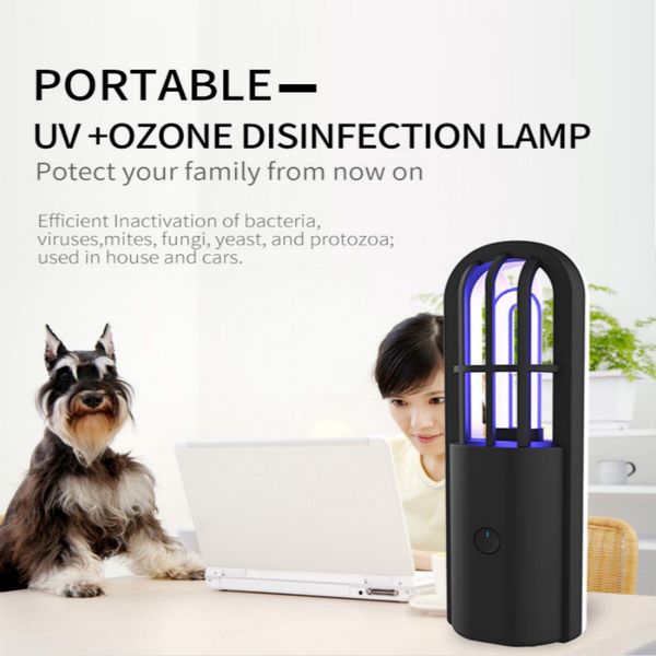 

uv lights, handheld uvc ozone disinfection ultraviolet germicidal lamp steriliser light portable for smart home clean air kill mites