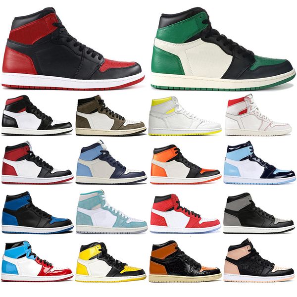 

with socks new 1 high basketball shoes banned homage to home gym red chicago 3 lakers men 1s sports sneakers 36-46, Black