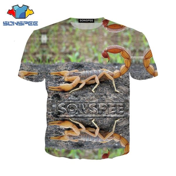 

insect scorpion toxin 3d print shirts humor horror hippie men clothing