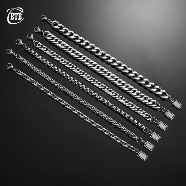 

5.5-12mm men stainless steel bracelet buddha bracelet & bangle with buddha charms male accessory gifts rock jewelry, Black