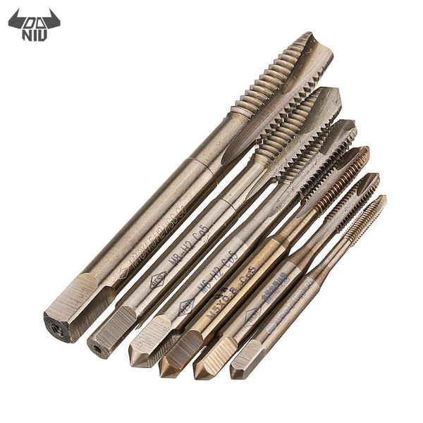 

daniu m3-m10 hss co m35 machine sprial point taps metric screw tap right hand thread plug tap drill