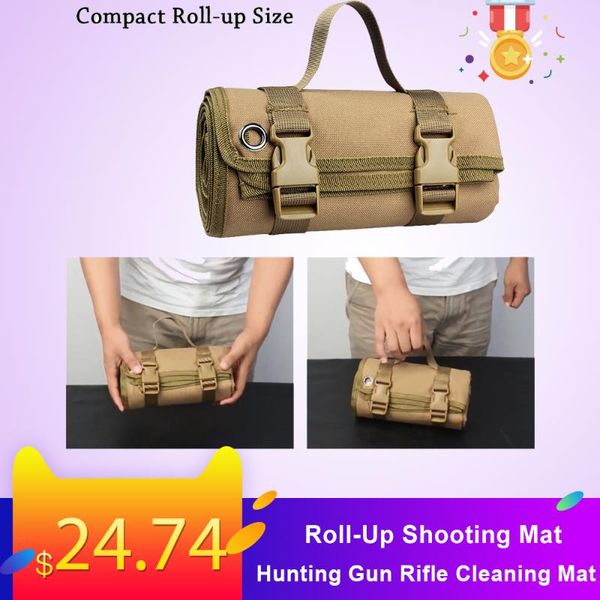 

outdoor pads tactical lightweight roll-up shooting mat non-padded accessories hunting gun rifle cleaning for sgun