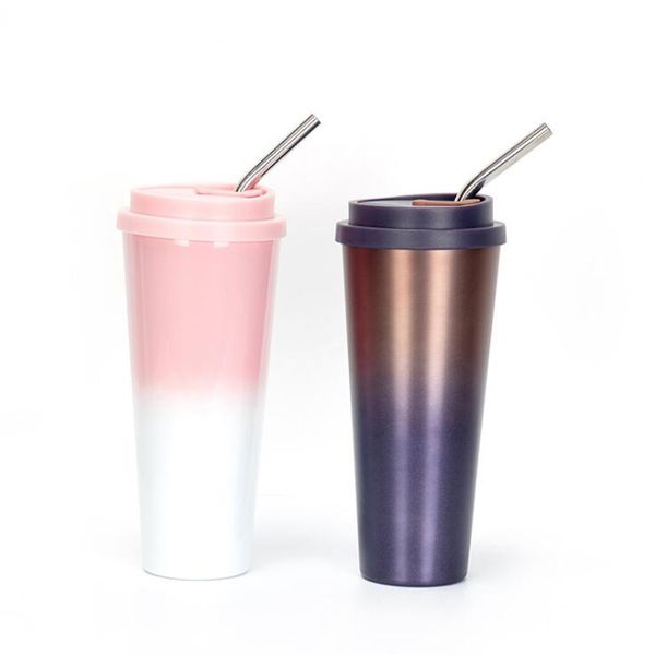 Großhandel 17Oz 500 ml Tumbler Flasche Doppelwand Isolierte Vakuumflaschen Thermos Edelstahl Tumbler DHL Freies Schiff