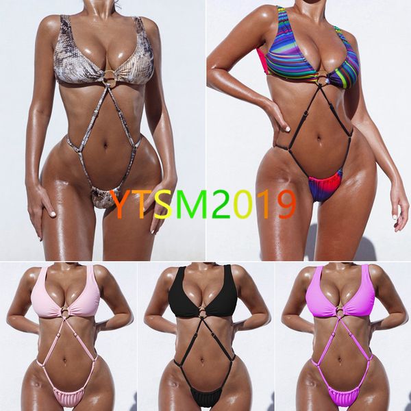 

bodysuit swimwear women's solid color bikini wide shoulder strap bathing suit swimsuit fashion new bikini, White;black