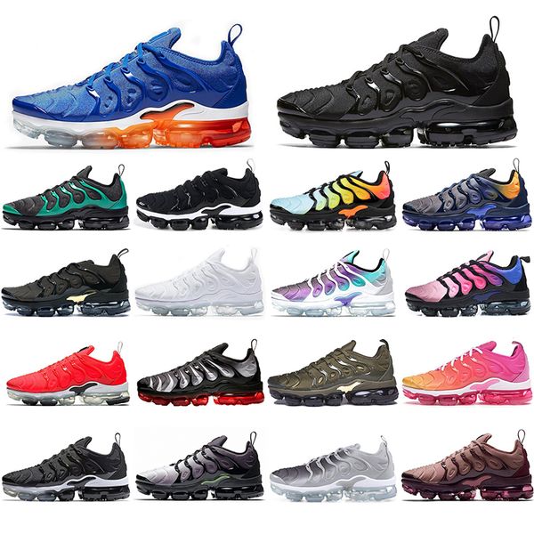 

2020 tn plus women men fashion running shoes lemon lime hyper violet black white blue orange mens trainers runner outdoor sports sneakers